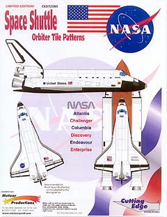 space shuttle decals