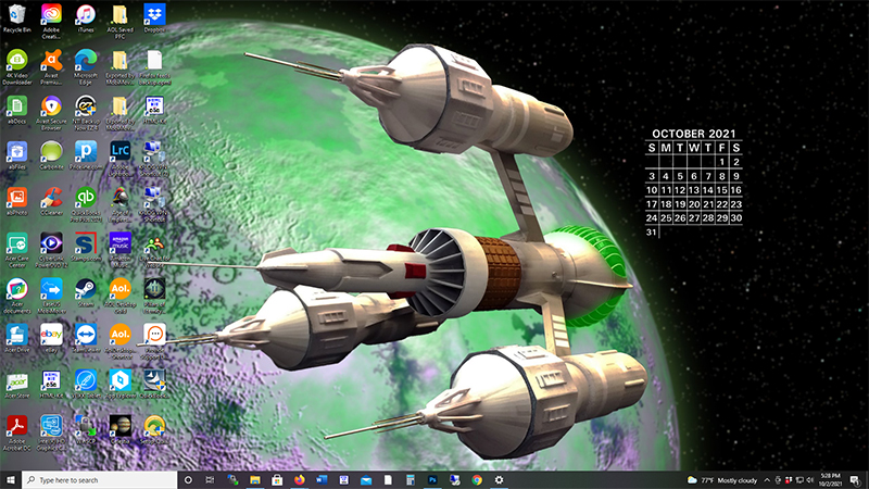 October 2021 screenshot
